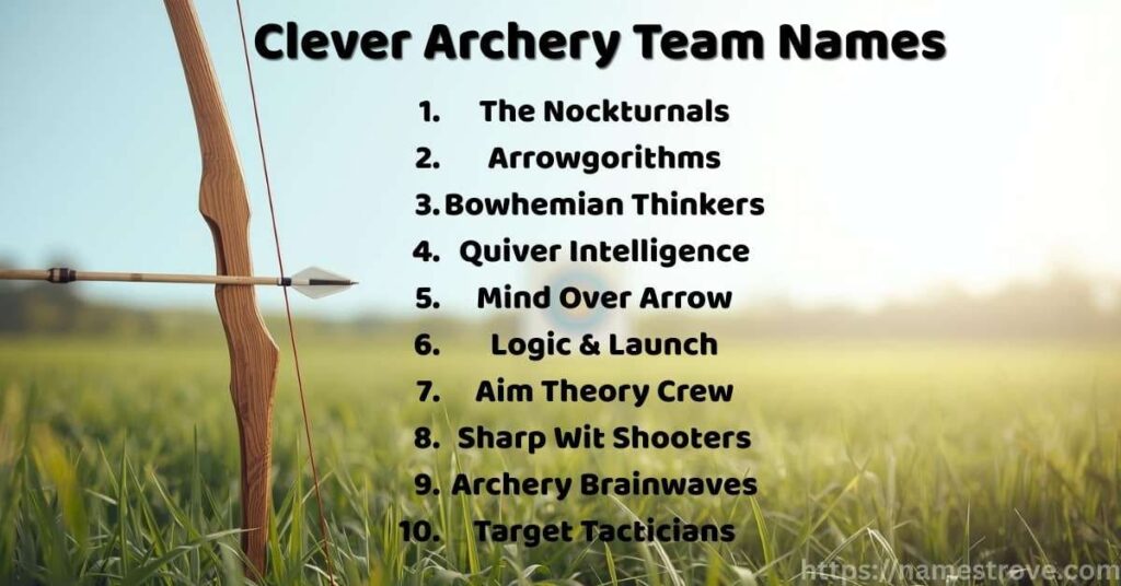 Clever Archery Team Names