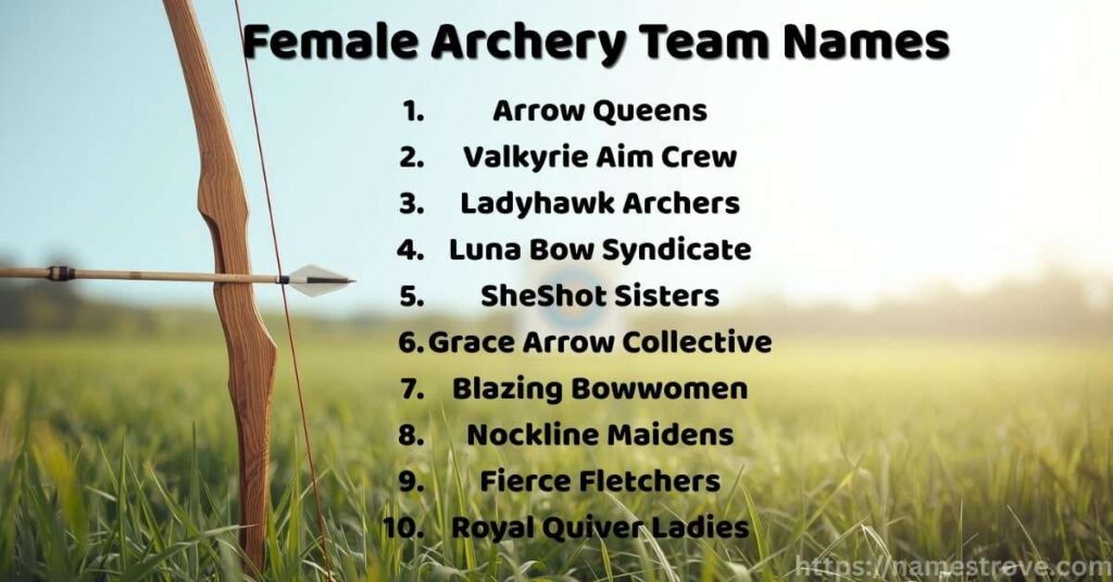 Female Archery Team Names