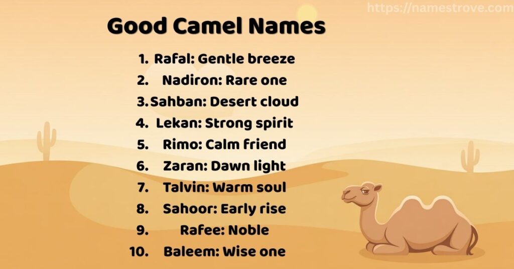 Good Camel Names