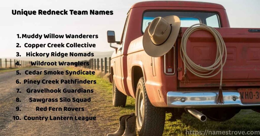 Unique Redneck Team Names