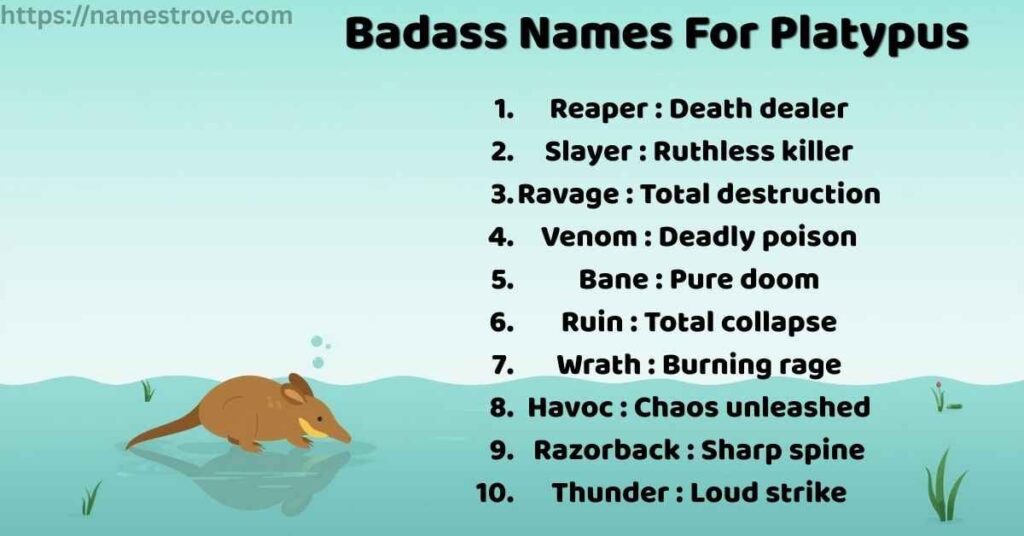 Badass Names For Platypus