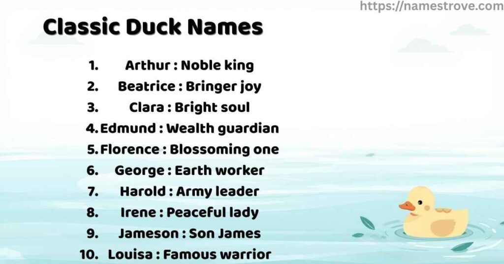 Classic Duck Names