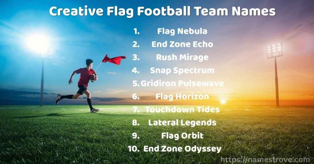 Creative Flag Football Team Names